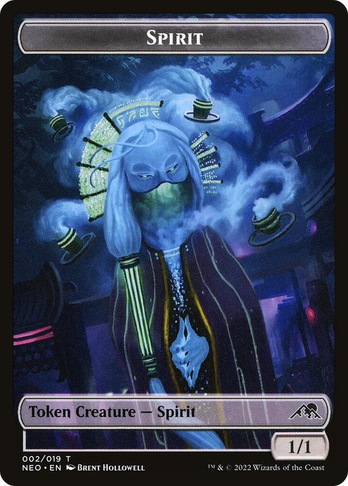 Spirit (002) // Spirit Double-sided Token 2 // 12 card from Kamigawa: Neon Dynasty