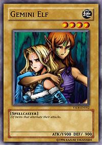 Gemini Elf YSDJ-EN002 card from Starter Deck: Jaden Yuki