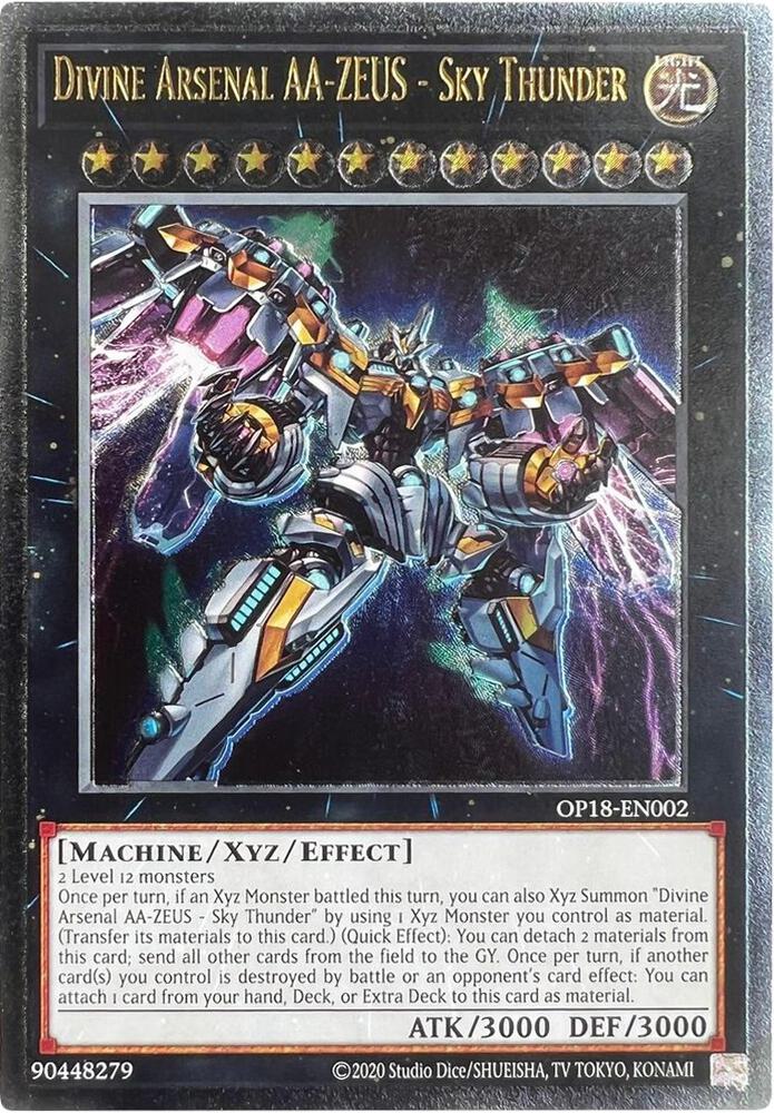 Divine Arsenal AA-ZEUS - Sky Thunder (UTR) OP18-EN002 card from OTS Tournament Pack 18