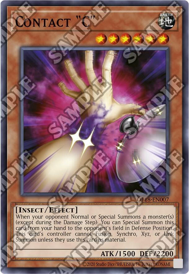 Contact "C" OP18-EN007 card from OTS Tournament Pack 18