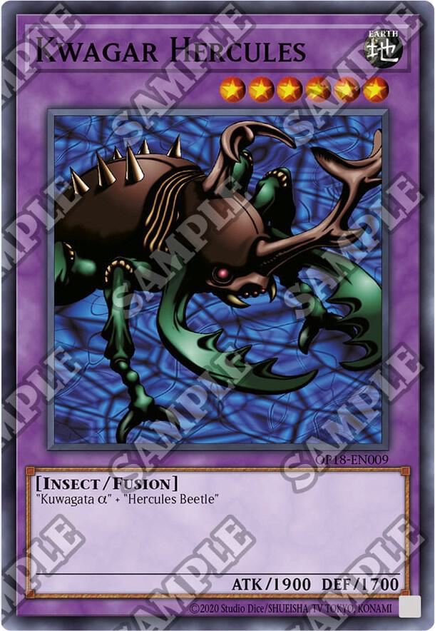 Kwagar Hercules OP18-EN009 card from OTS Tournament Pack 18
