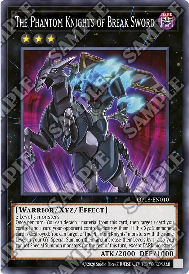 The Phantom Knights of Break Sword OP18-EN010 card from OTS Tournament Pack 18