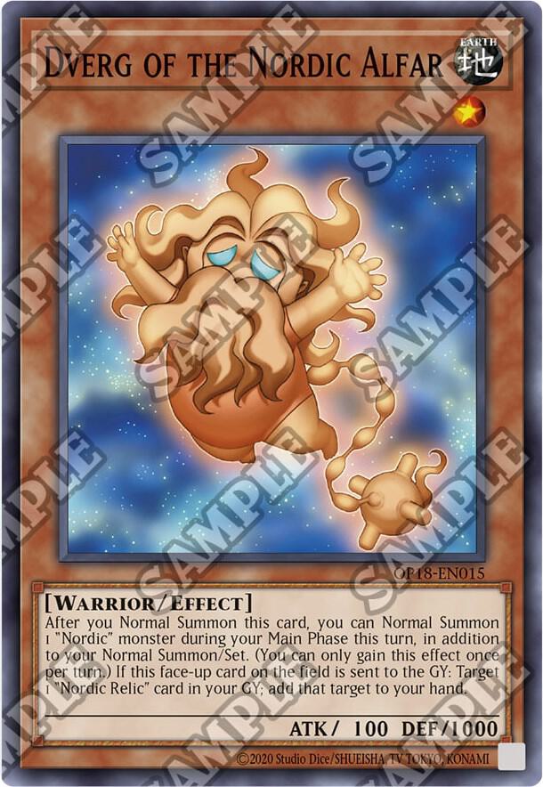 Dverg of the Nordic Alfar OP18-EN015 card from OTS Tournament Pack 18