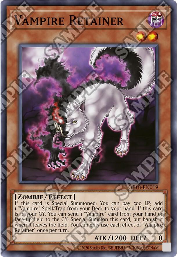 Vampire Retainer OP18-EN019 card from OTS Tournament Pack 18