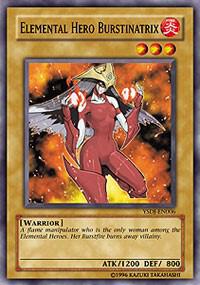 Elemental HERO Burstinatrix YSDJ-EN006 card from Starter Deck: Jaden Yuki