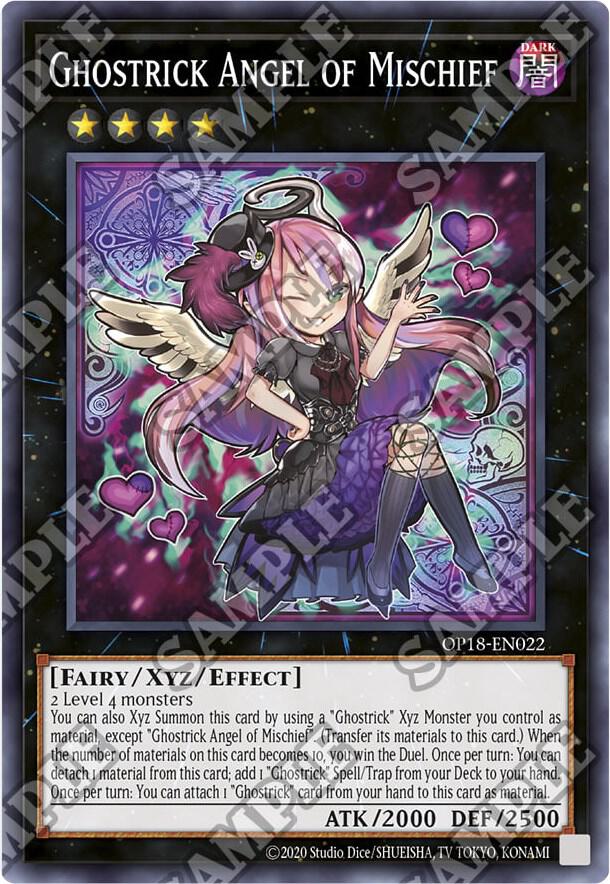 Ghostrick Angel of Mischief OP18-EN022 card from OTS Tournament Pack 18