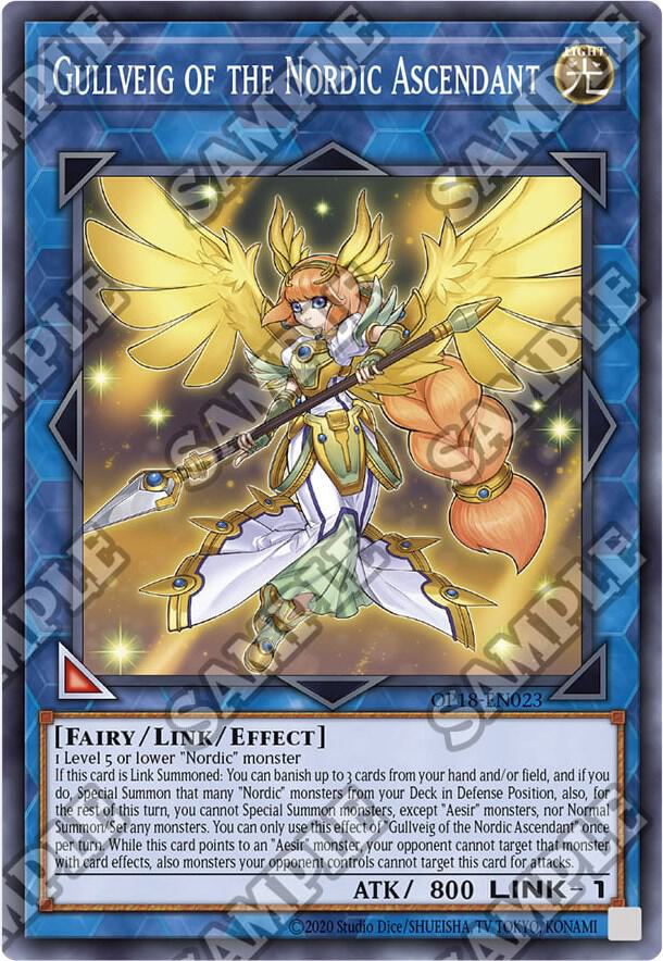 Gullveig of the Nordic Ascendant OP18-EN023 card from OTS Tournament Pack 18