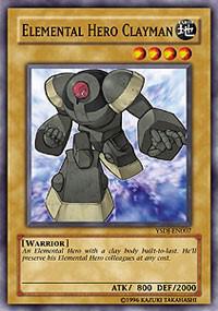 Elemental HERO Clayman YSDJ-EN007 card from Starter Deck: Jaden Yuki