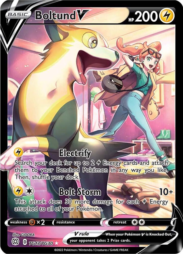 Boltund V TG13/TG30 card from SWSH09: Brilliant Stars Trainer Gallery