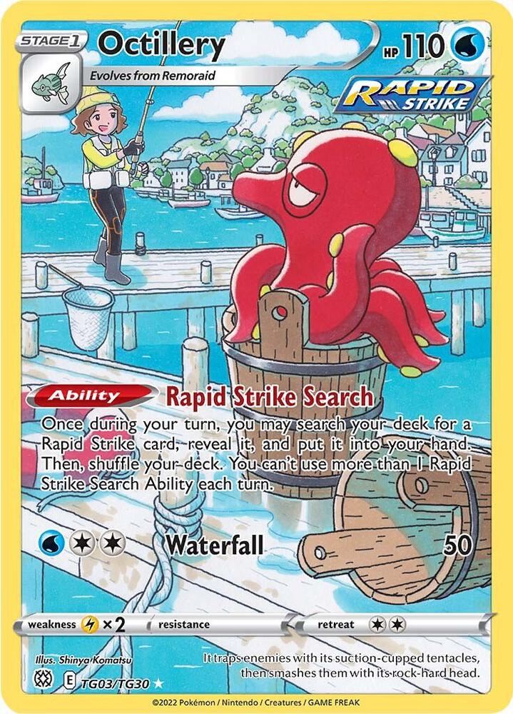 Octillery TG03/TG30 card from SWSH09: Brilliant Stars Trainer Gallery