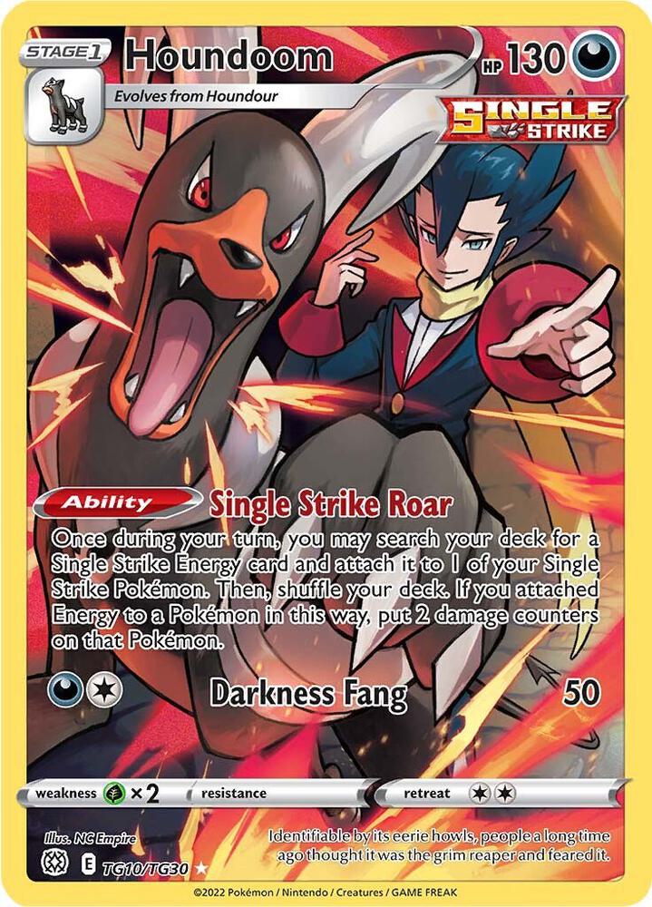Houndoom TG10/TG30 card from SWSH09: Brilliant Stars Trainer Gallery