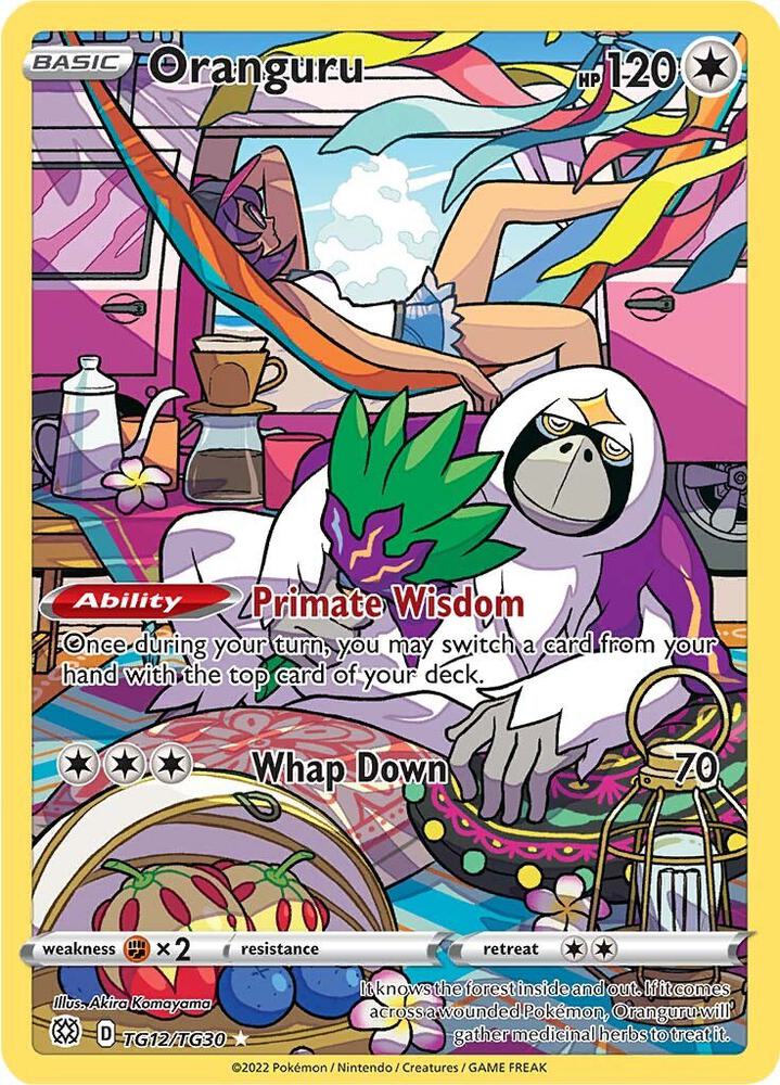 Oranguru TG12/TG30 card from SWSH09: Brilliant Stars Trainer Gallery