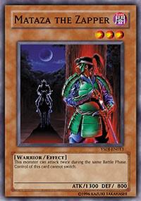 Mataza the Zapper YSDJ-EN013 card from Starter Deck: Jaden Yuki