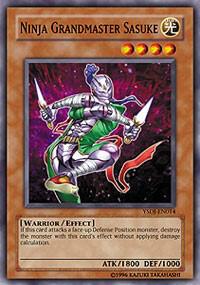 Ninja Grandmaster Sasuke YSDJ-EN014 card from Starter Deck: Jaden Yuki