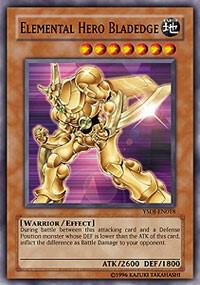 Elemental HERO Bladedge YSDJ-EN018 card from Starter Deck: Jaden Yuki