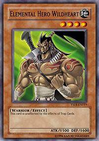 Elemental HERO Wildheart YSDJ-EN019 card from Starter Deck: Jaden Yuki