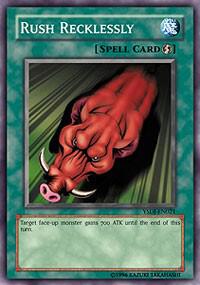 Rush Recklessly YSDJ-EN021 card from Starter Deck: Jaden Yuki