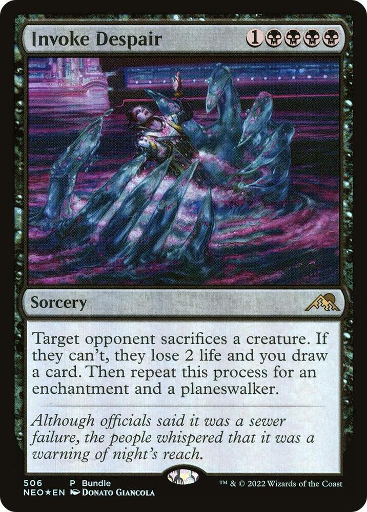 Invoke Despair (NEO Bundle) 506 card from Unique and Miscellaneous Promos