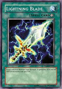 Lightning Blade YSDJ-EN023 card from Starter Deck: Jaden Yuki