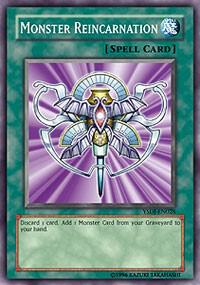 Monster Reincarnation YSDJ-EN028 card from Starter Deck: Jaden Yuki