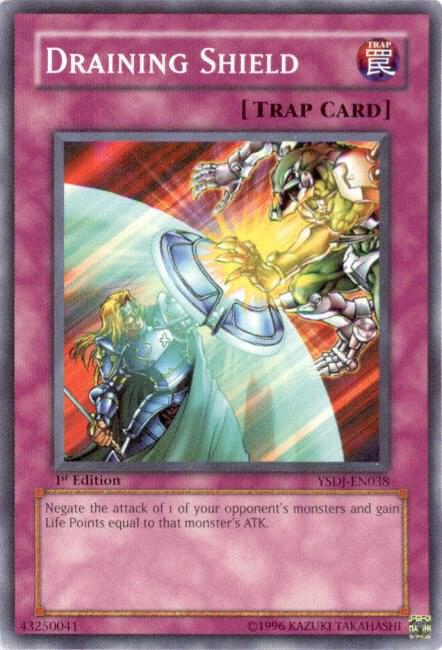 Draining Shield YSDJ-EN038 card from Starter Deck: Jaden Yuki