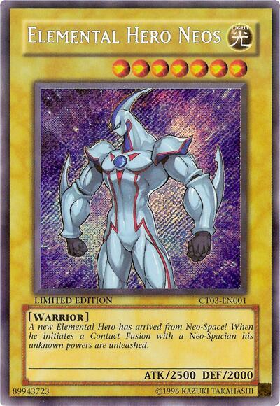 Elemental HERO Neos CT03-EN001 card from 2006 Collectors Tin