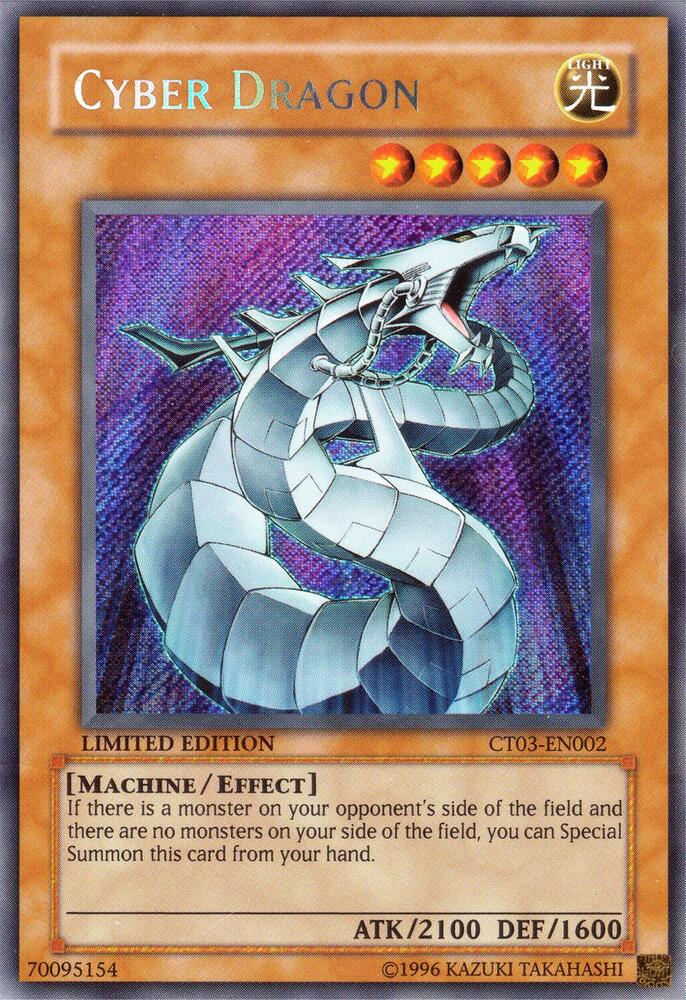 Cyber Dragon CT03-EN002 card from 2006 Collectors Tin