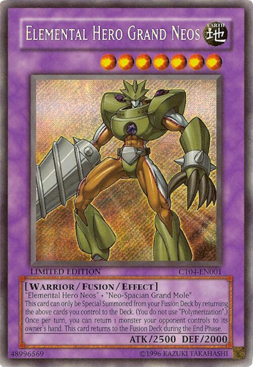 Elemental HERO Grand Neos CT04-EN001 card from 2007 Collectors Tin