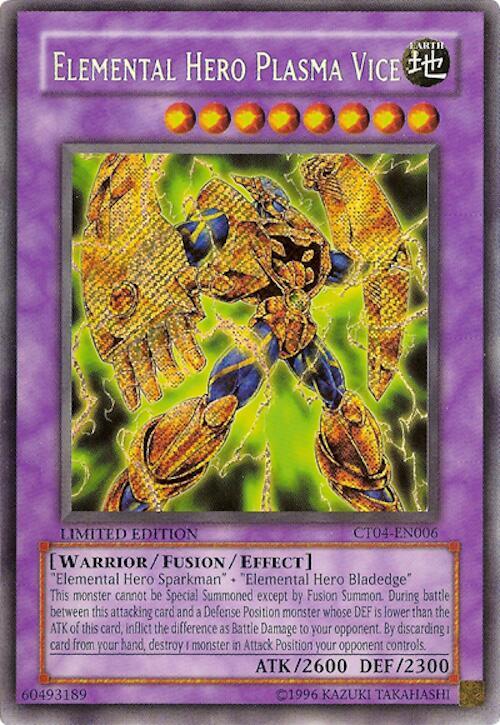 Elemental HERO Plasma Vice CT04-EN006 card from 2007 Collectors Tin