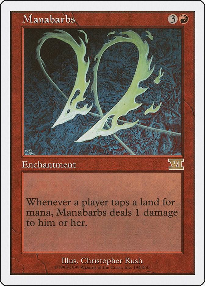 Manabarbs 194 card from Classic Sixth Edition