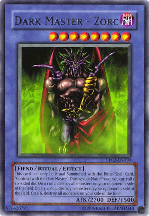 Dark Master - Zorc CP02-EN010 card from Champion Pack 2