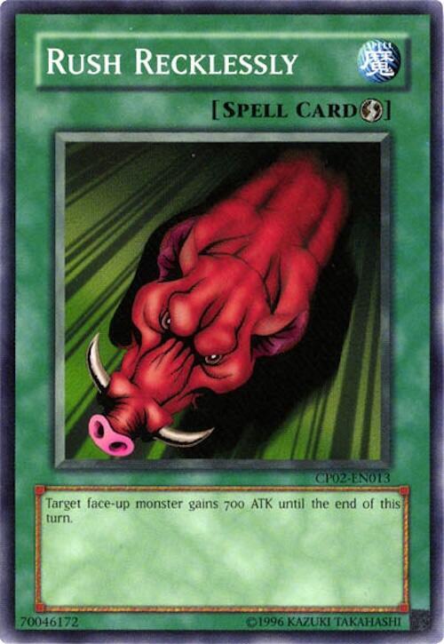 Rush Recklessly CP02-EN013 card from Champion Pack 2