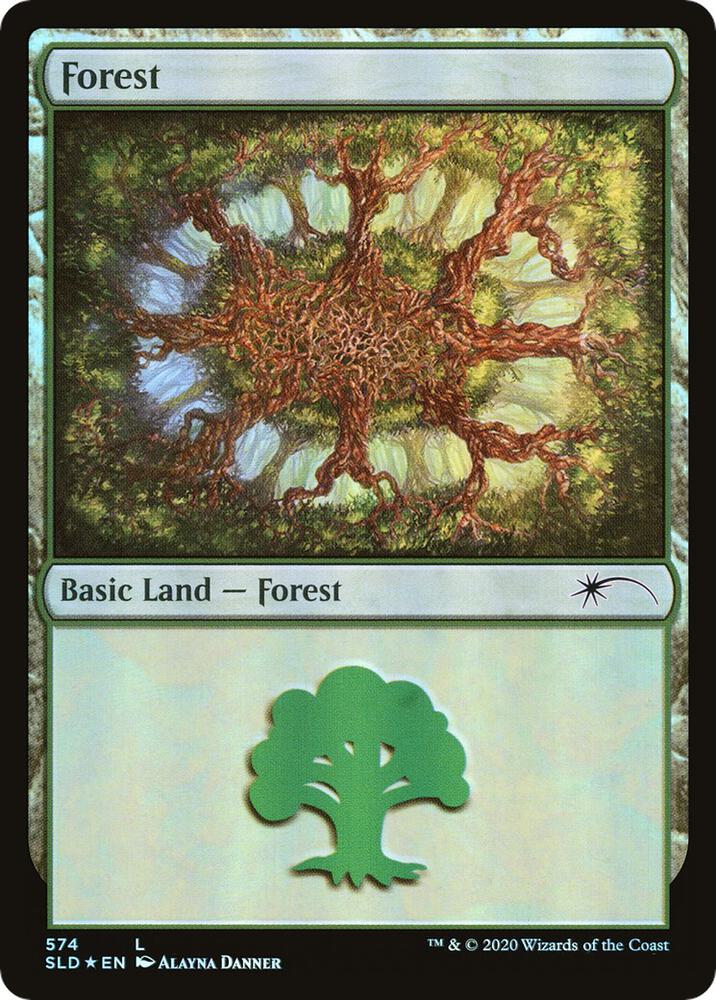 Forest 574 card from Secret Lair Drop Series