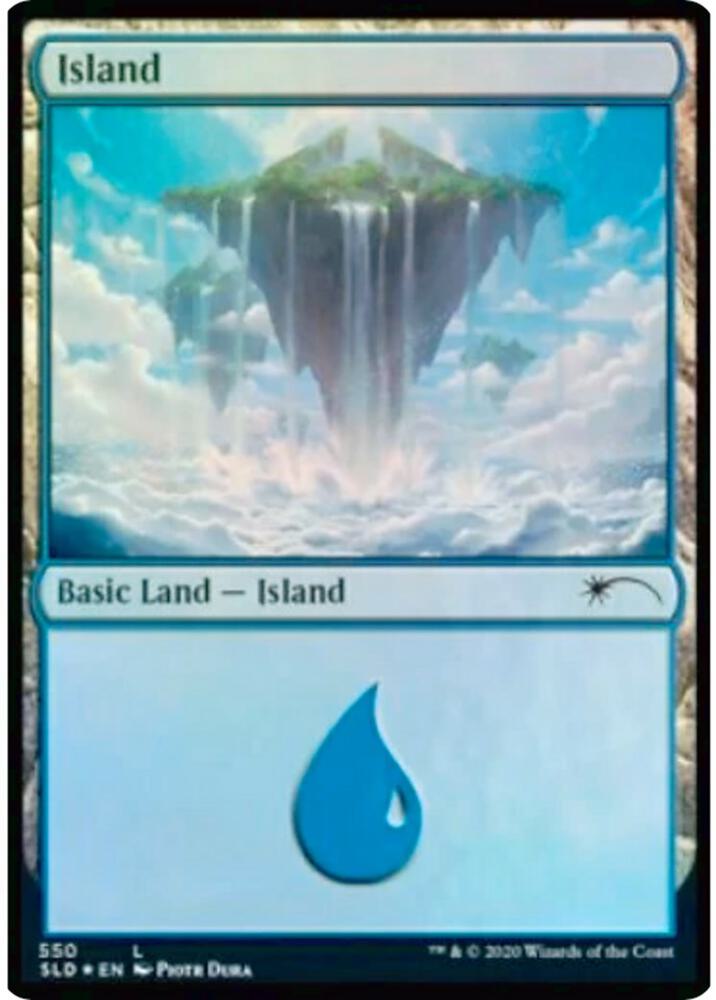 Island 550 card from Secret Lair Drop Series
