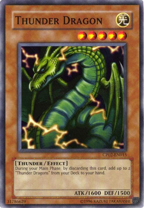 Thunder Dragon CP02-EN015 card from Champion Pack 2