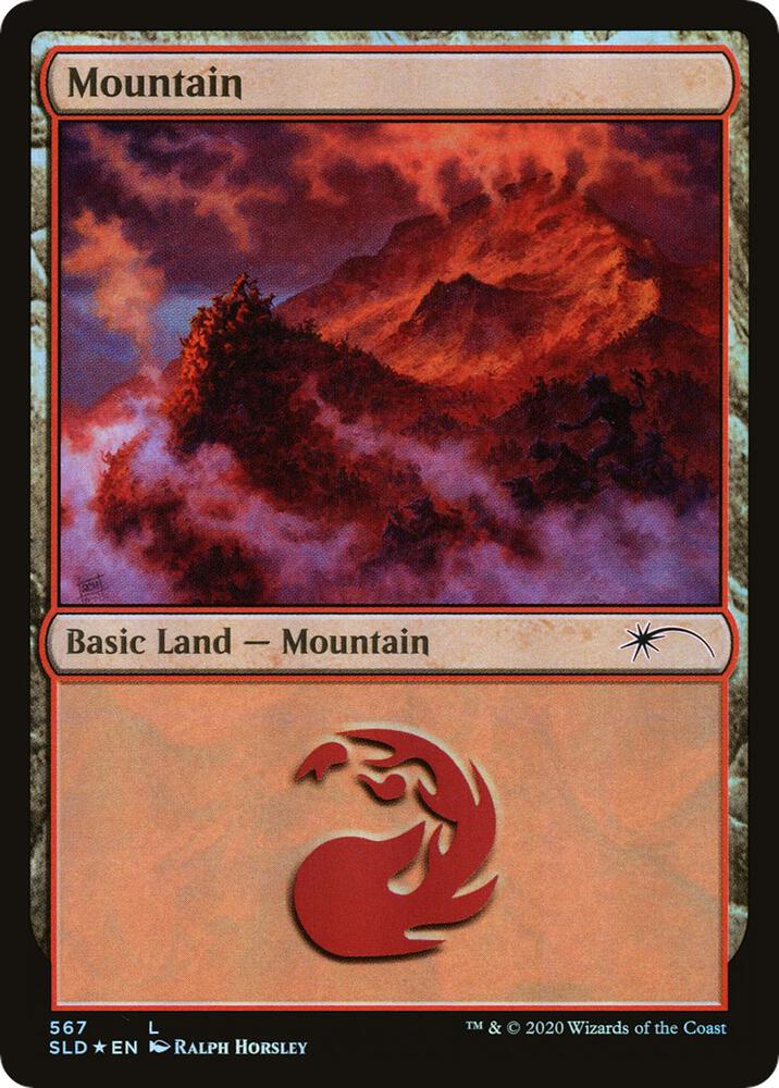 Mountain 567 card from Secret Lair Drop Series