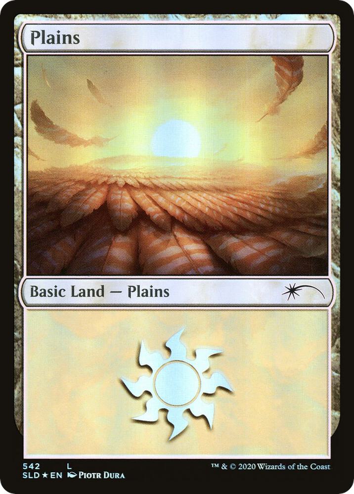 Plains 542 card from Secret Lair Drop Series