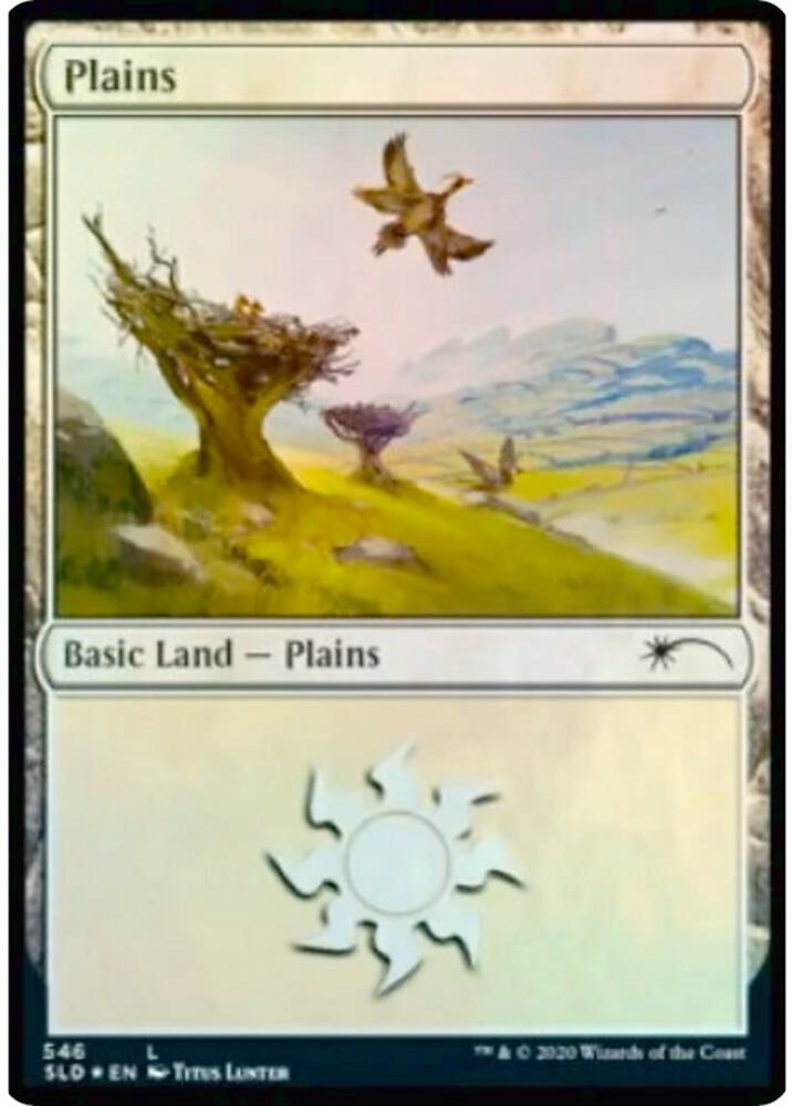 Plains 546 card from Secret Lair Drop Series