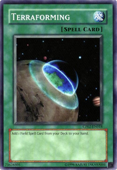 Terraforming CP02-EN018 card from Champion Pack 2