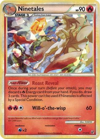 Ninetales - 7/123 (Cracked Ice) 007/123 card from Blister Exclusives