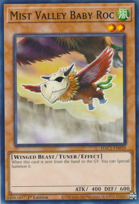Mist Valley Baby Roc HAC1-EN059 card from Hidden Arsenal: Chapter 1