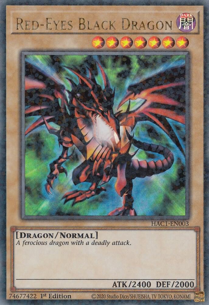 Red-Eyes Black Dragon (Duel Terminal) HAC1-EN003 card from Hidden Arsenal: Chapter 1