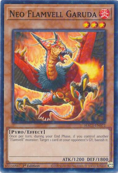 Neo Flamvell Garuda (Duel Terminal) HAC1-EN072 card from Hidden Arsenal: Chapter 1
