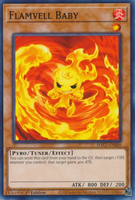 Flamvell Baby HAC1-EN068 card from Hidden Arsenal: Chapter 1