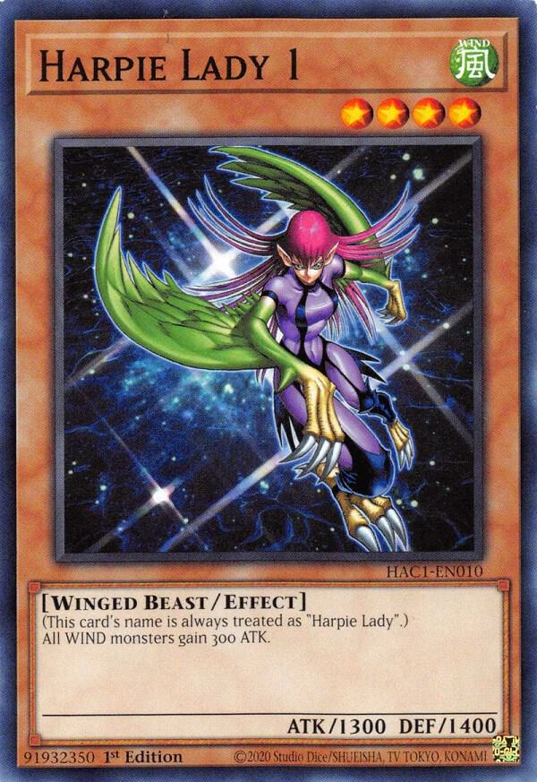 Harpie Lady 1 HAC1-EN010 card from Hidden Arsenal: Chapter 1