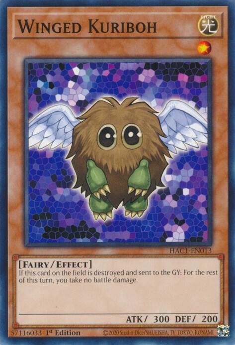 Winged Kuriboh HAC1-EN013 card from Hidden Arsenal: Chapter 1