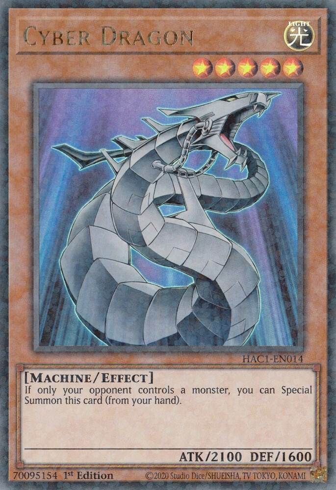 Cyber Dragon (Duel Terminal) HAC1-EN014 card from Hidden Arsenal: Chapter 1