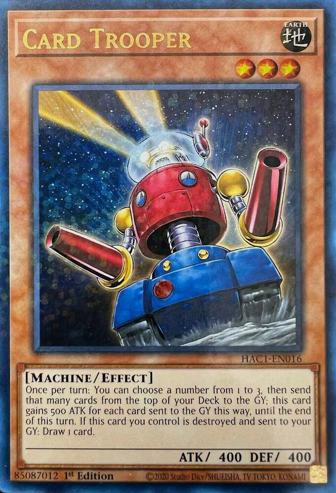 Card Trooper (Duel Terminal) HAC1-EN016 card from Hidden Arsenal: Chapter 1