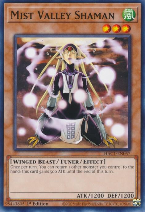 Mist Valley Shaman HAC1-EN057 card from Hidden Arsenal: Chapter 1