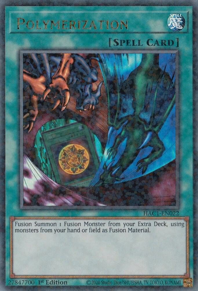 Polymerization (Duel Terminal) HAC1-EN022 card from Hidden Arsenal: Chapter 1